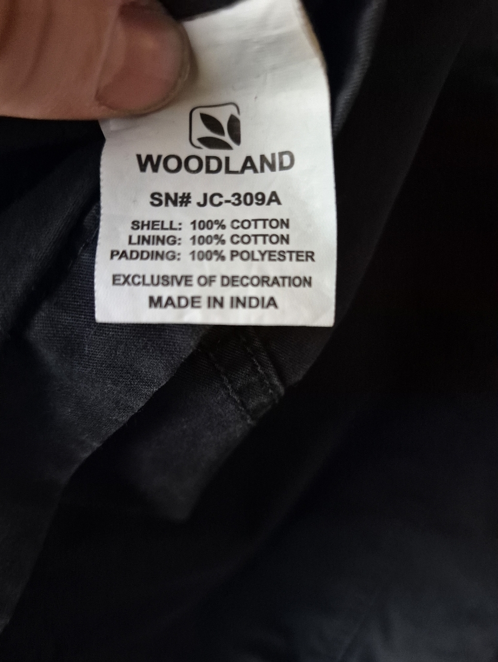 Woodland Active Pro Planet Men's Black Field Jacket - Picture 5 of 5
